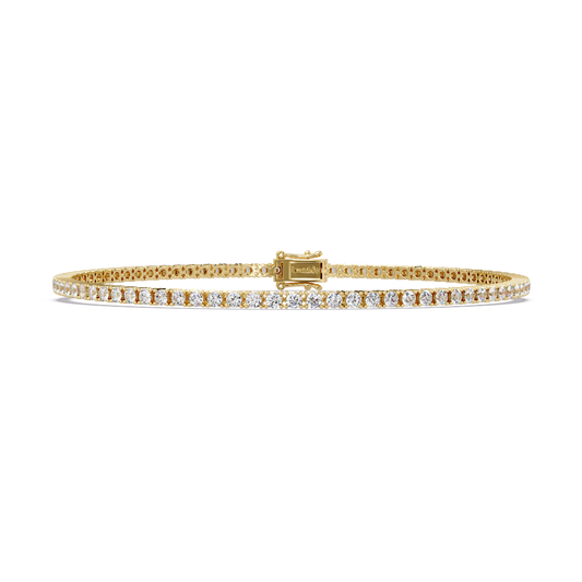 2.15 CT Round Cut Lab Diamond Tennis Bracelet