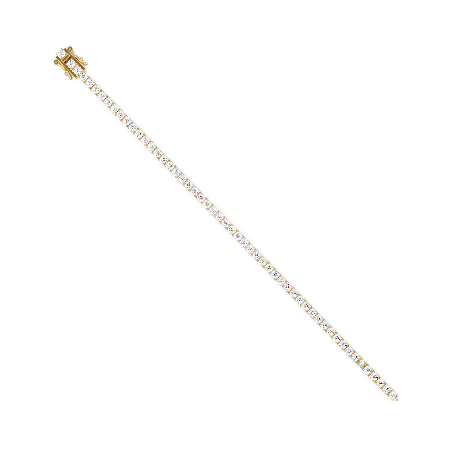5.5 CT Round Cut Lab Diamond Tennis Bracelet