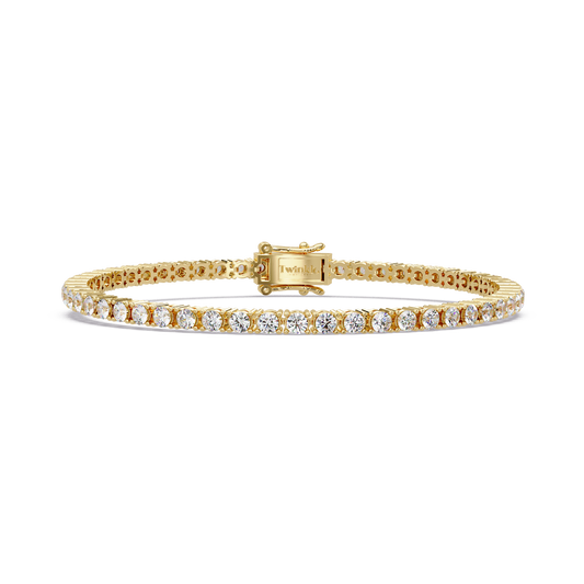5.5 CT Round Cut Lab Diamond Tennis Bracelet