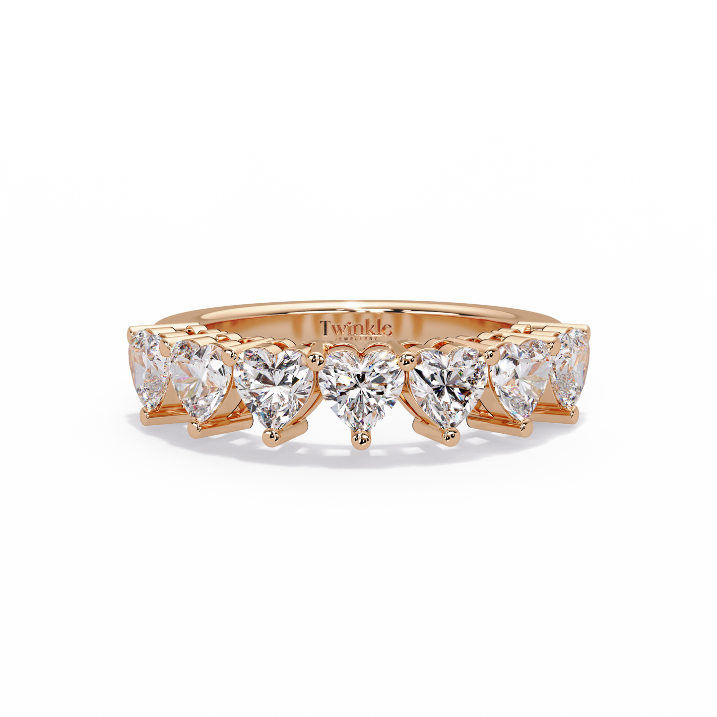 2.1 CT Heart Cut Lab Diamond Ring