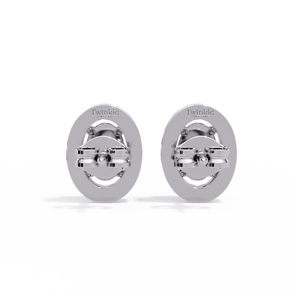 1.32ct Lab Diamond Oval Cut Stud Earrings