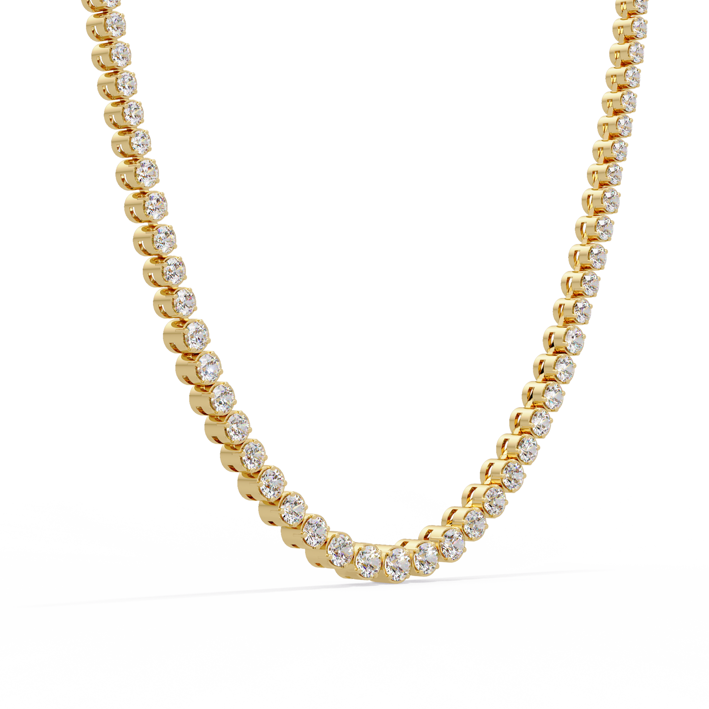 5.40 CT Diamond Tennis Necklace