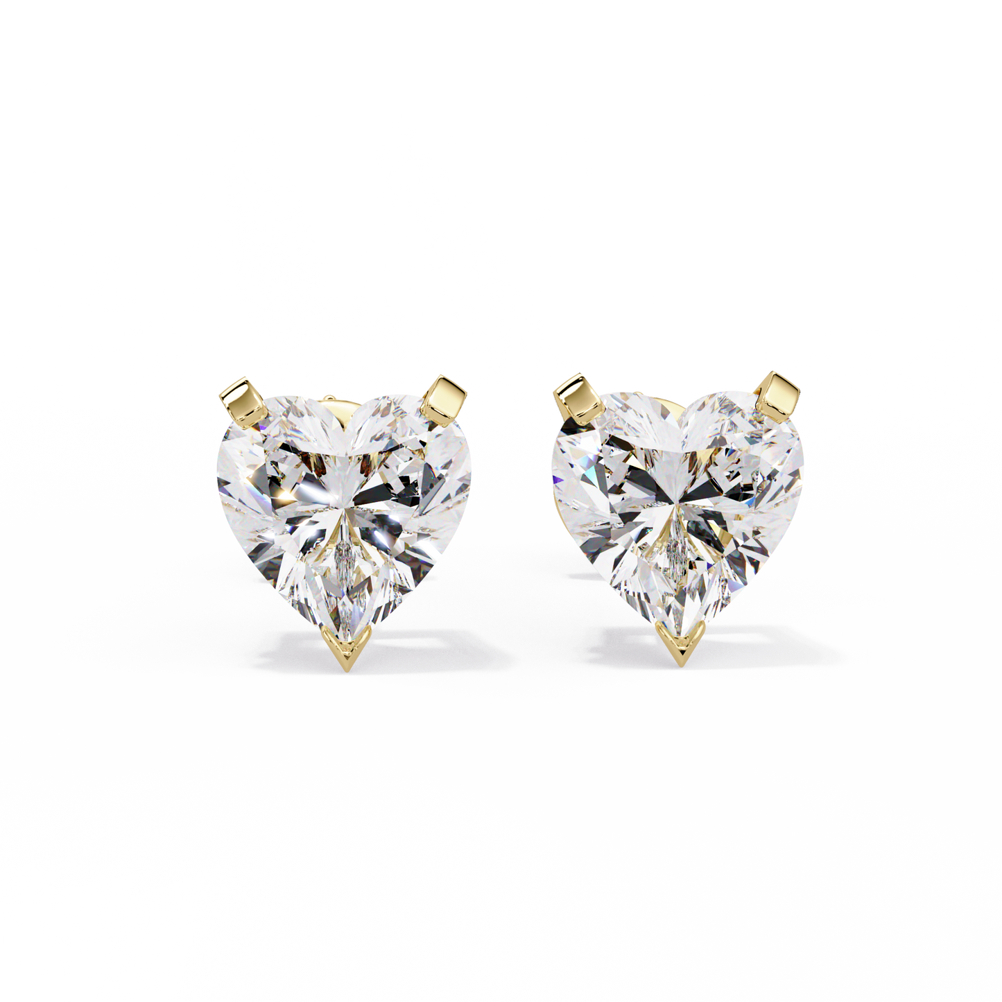 4.15 CT Heart Diamond Stud Earring