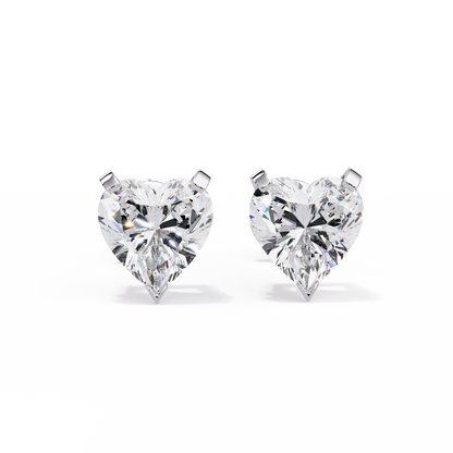 4.15 CT Heart Diamond Stud Earring