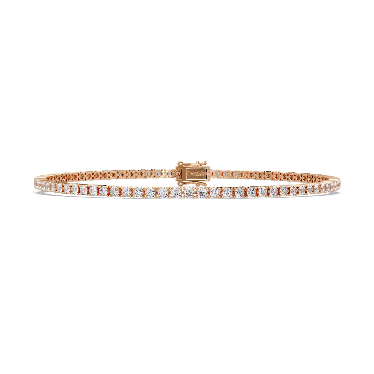 2.15 CT Round Cut Lab Diamond Tennis Bracelet