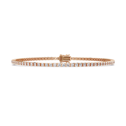 2.15 CT Round Cut Lab Diamond Tennis Bracelet