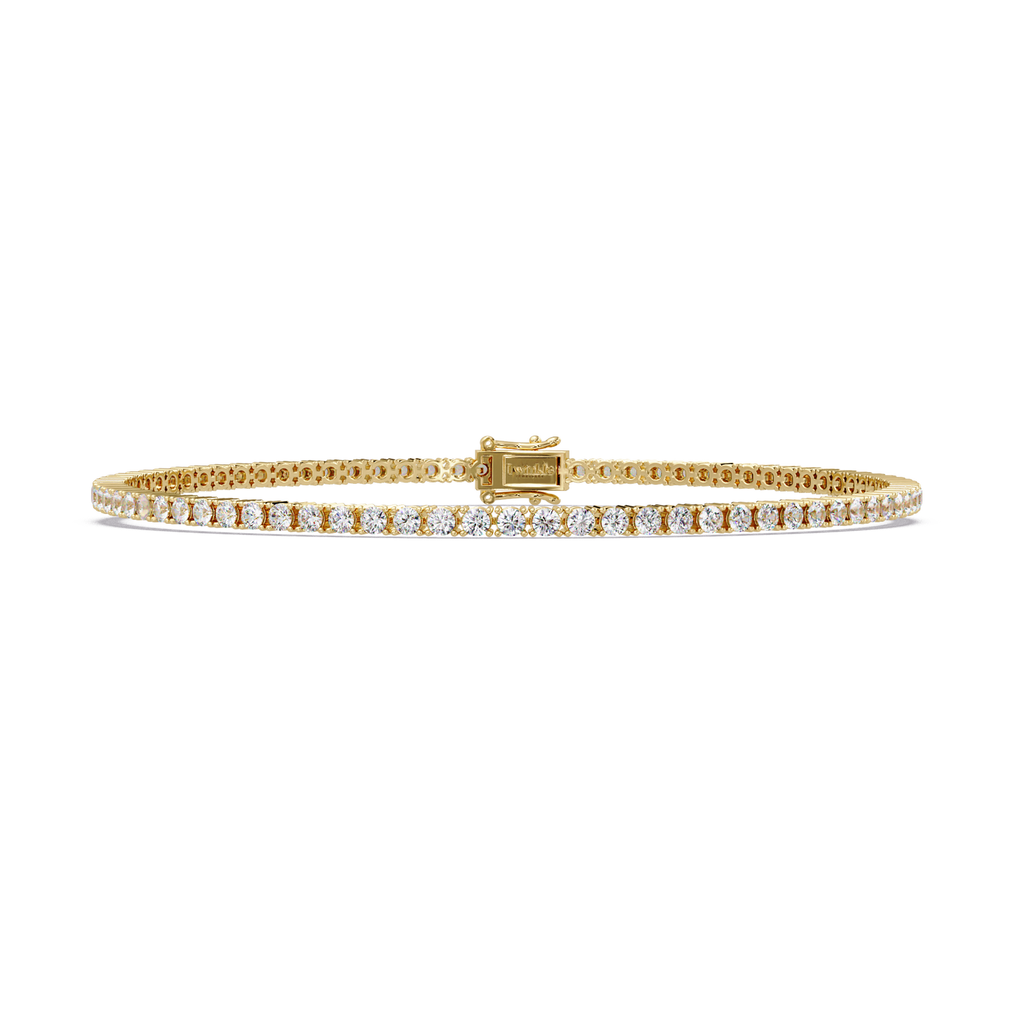 2.15 CT Round Cut Lab Diamond Tennis Bracelet