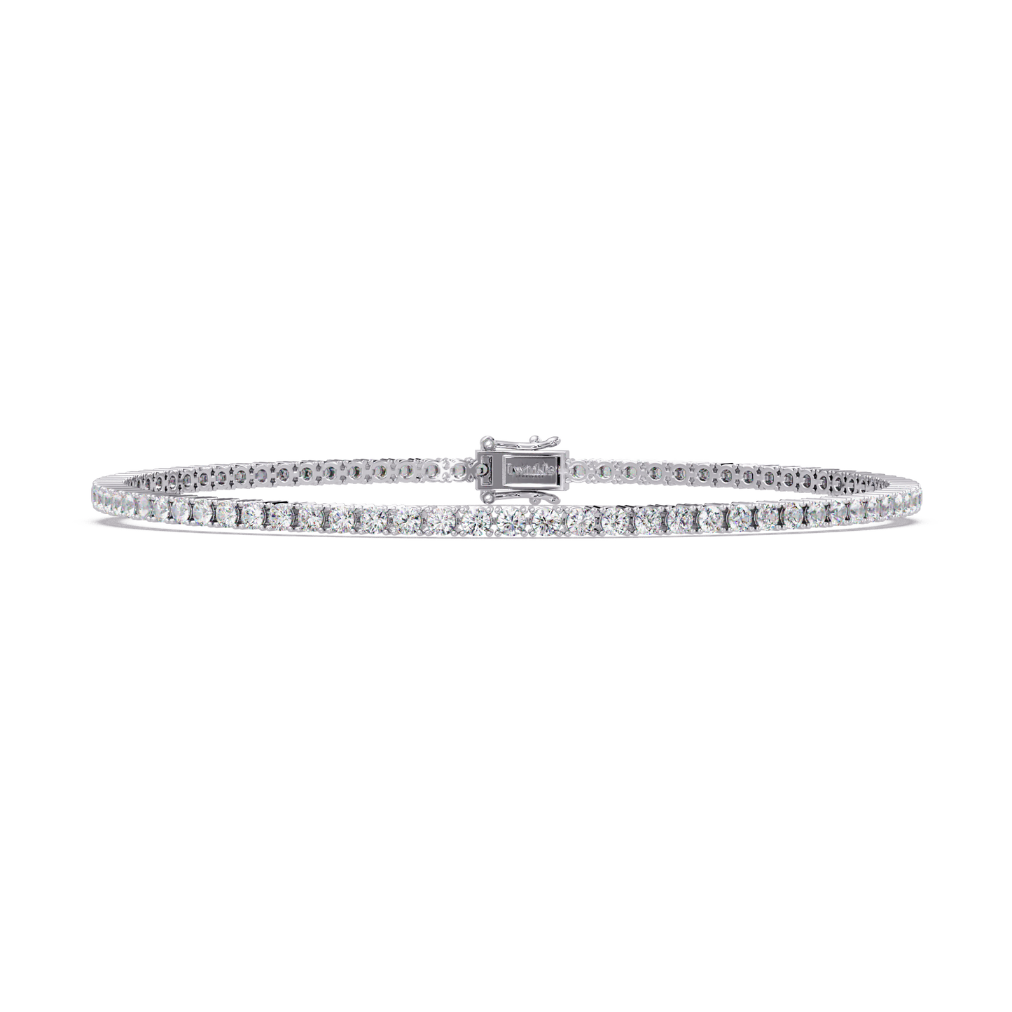 2.15 CT Round Cut Lab Diamond Tennis Bracelet