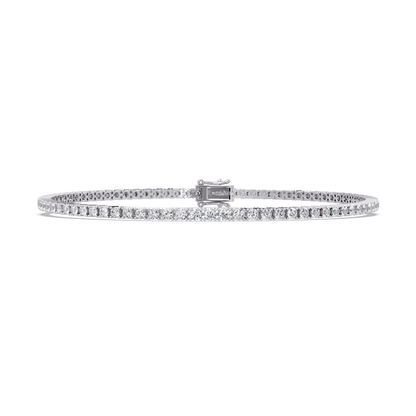 2.15 CT Round Cut Lab Diamond Tennis Bracelet