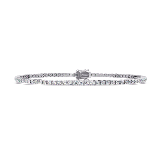 2.15 CT Round Cut Lab Diamond Tennis Bracelet