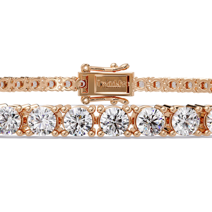 2.15 CT Round Cut Lab Diamond Tennis Bracelet
