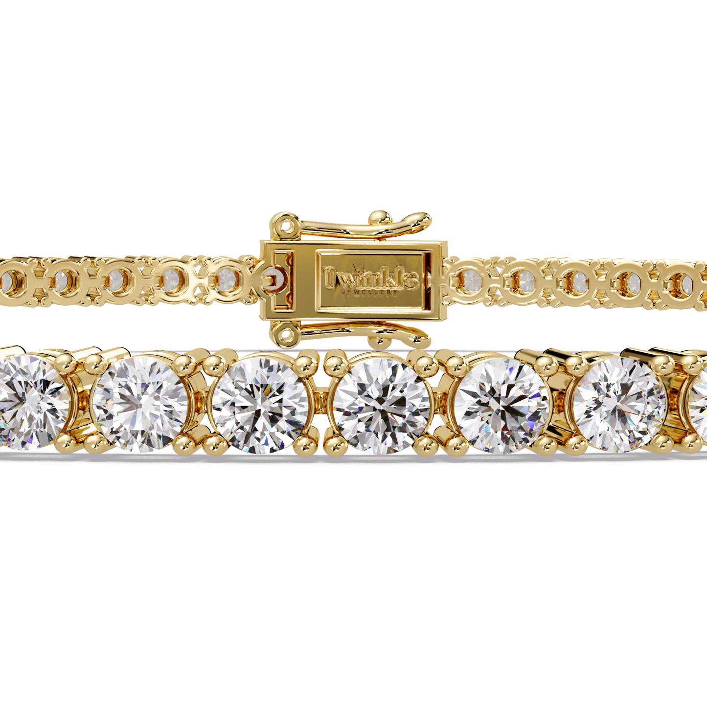 2.15 CT Round Cut Lab Diamond Tennis Bracelet