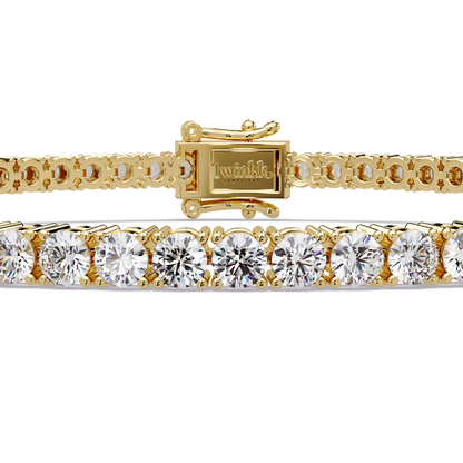 3.5 CT Round Cut Lab Diamond Tennis Bracelet