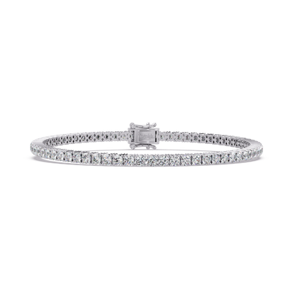 3.5 CT Round Cut Lab Diamond Tennis Bracelet