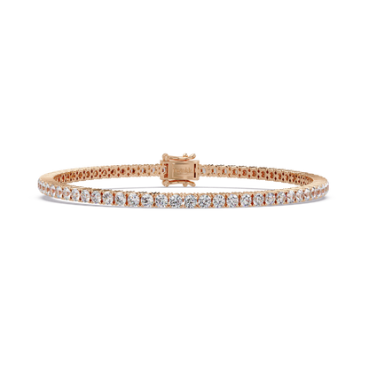 3.5 CT Round Cut Lab Diamond Tennis Bracelet