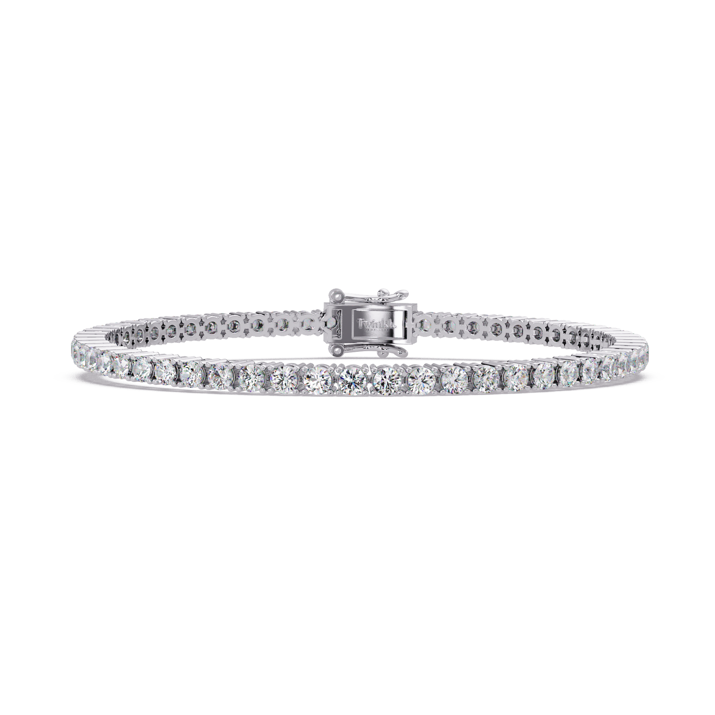 4.5 CT Round Cut Lab Diamond Tennis Bracelet