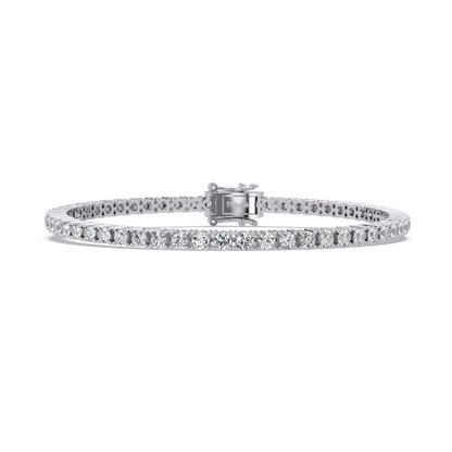 4.5 CT Round Cut Lab Diamond Tennis Bracelet
