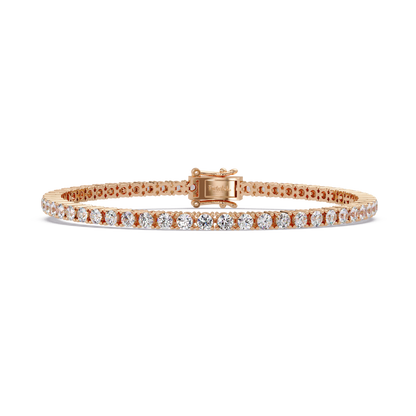 4.5 CT Round Cut Lab Diamond Tennis Bracelet