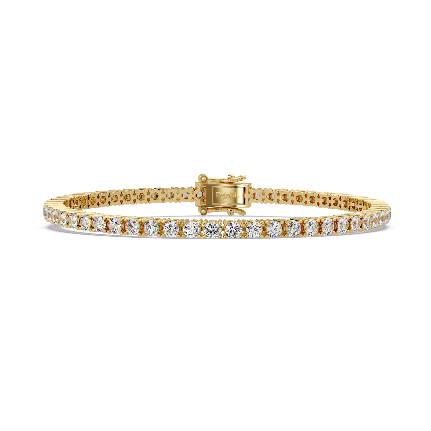 4.5 CT Round Cut Lab Diamond Tennis Bracelet