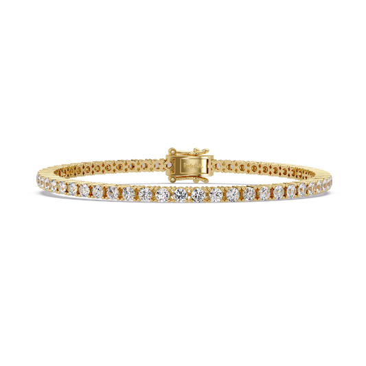 4.5 CT Round Cut Lab Diamond Tennis Bracelet