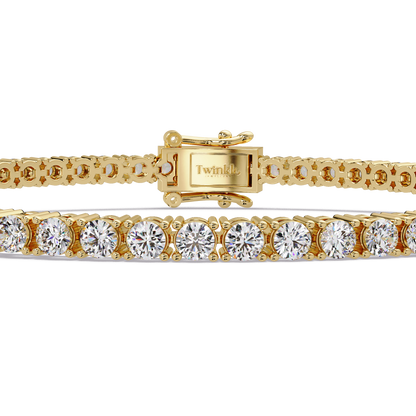 4.5 CT Round Cut Lab Diamond Tennis Bracelet