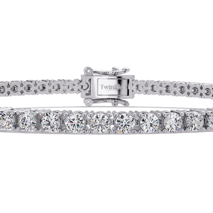 4.5 CT Round Cut Lab Diamond Tennis Bracelet
