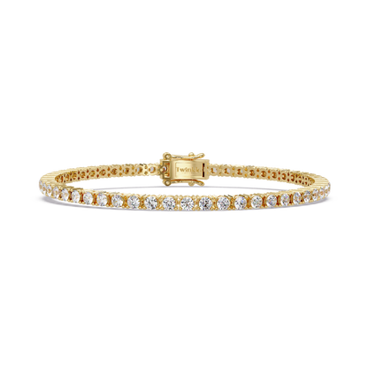 5.5 CT Round Cut Lab Diamond Tennis Bracelet