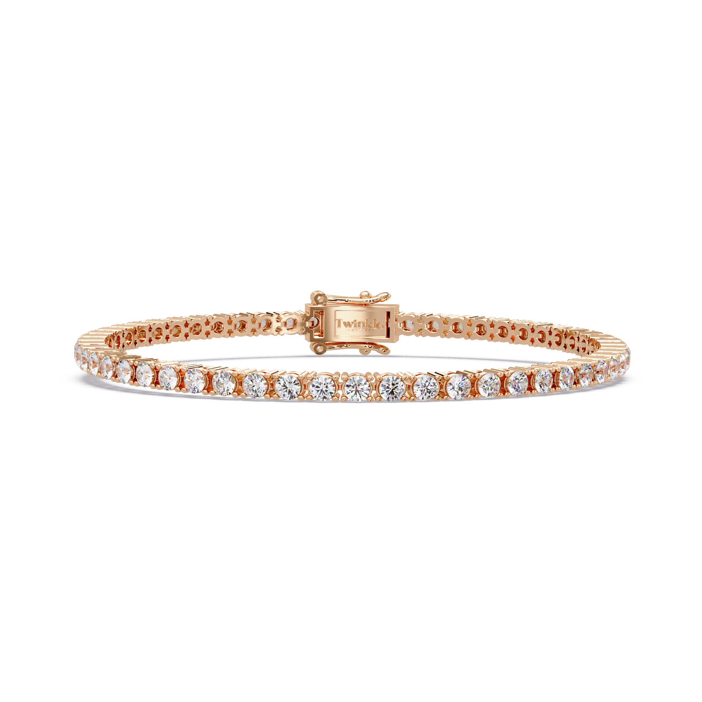 5.5 CT Round Cut Lab Diamond Tennis Bracelet