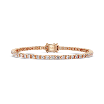 5.5 CT Round Cut Lab Diamond Tennis Bracelet