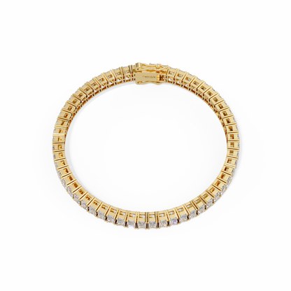 14.25 CT Emerald Cut Tennis Lab Diamond Bracelet