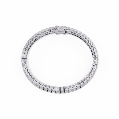 14.25 CT Emerald Cut Tennis Lab Diamond Bracelet