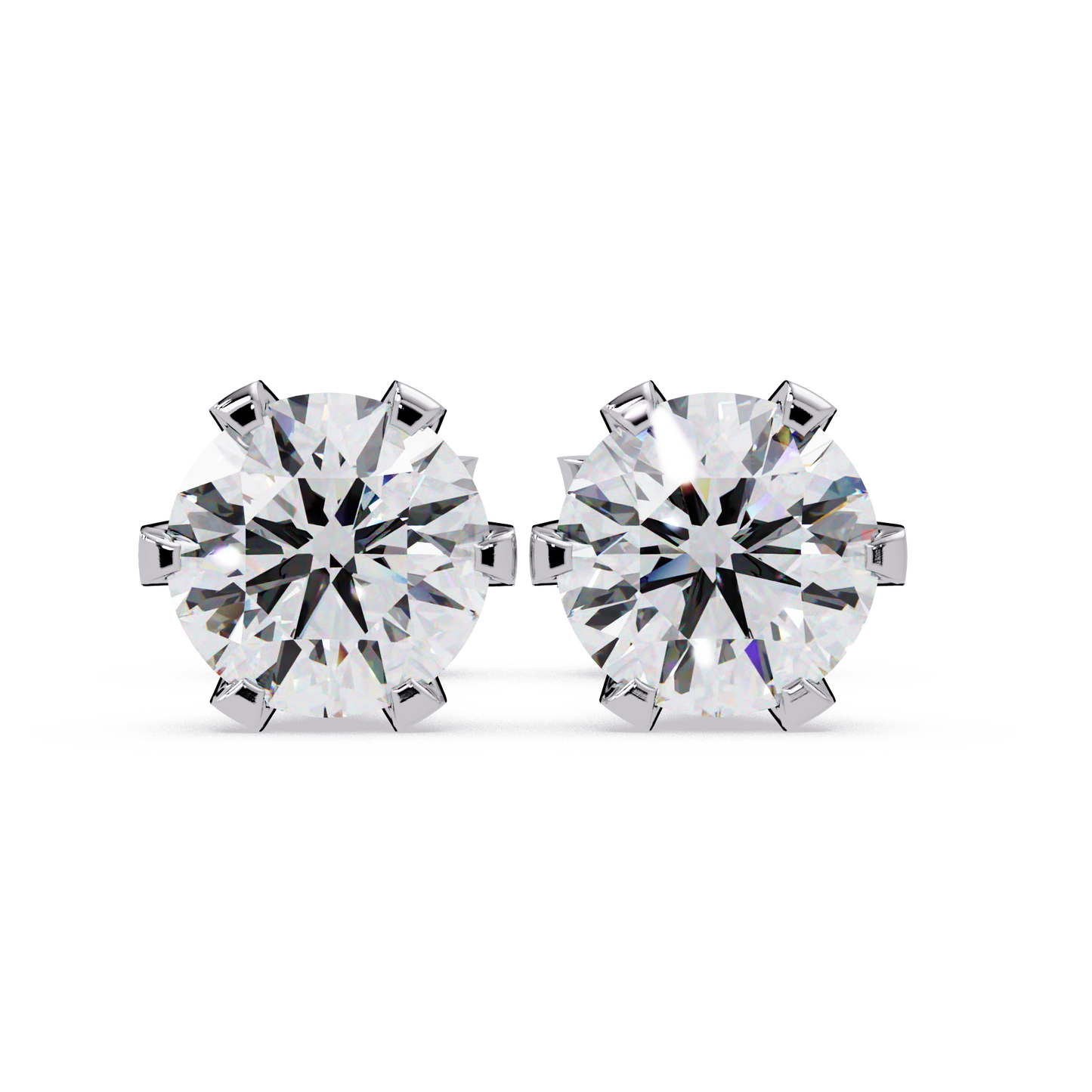 1 ct Round Lab Diamond Earrings