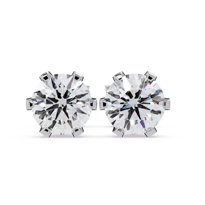 1 ct Round Lab Diamond Earrings