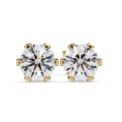 1 ct Round Lab Diamond Earrings