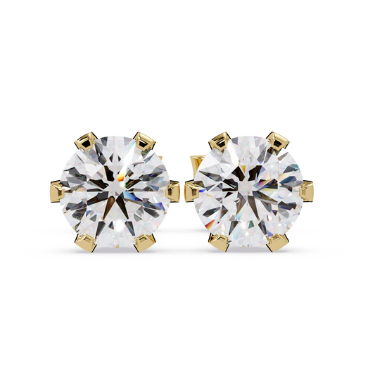 1 ct Round Lab Diamond Earrings