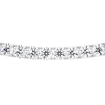12 CT Round Cut Lab Diamond Tennis Necklace