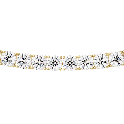 12 CT Round Cut Lab Diamond Tennis Necklace