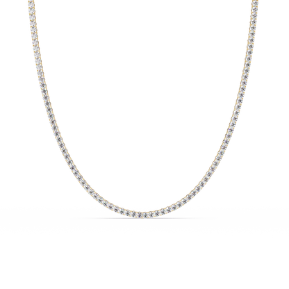 12 CT Round Cut Lab Diamond Tennis Necklace