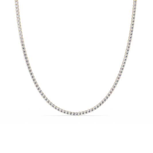 12 CT Round Cut Lab Diamond Tennis Necklace