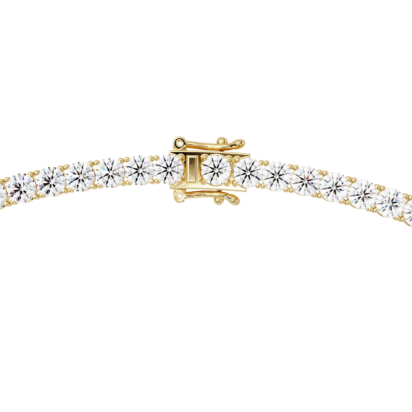 12 CT Round Cut Lab Diamond Tennis Necklace