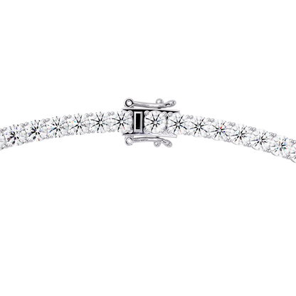 12 CT Round Cut Lab Diamond Tennis Necklace