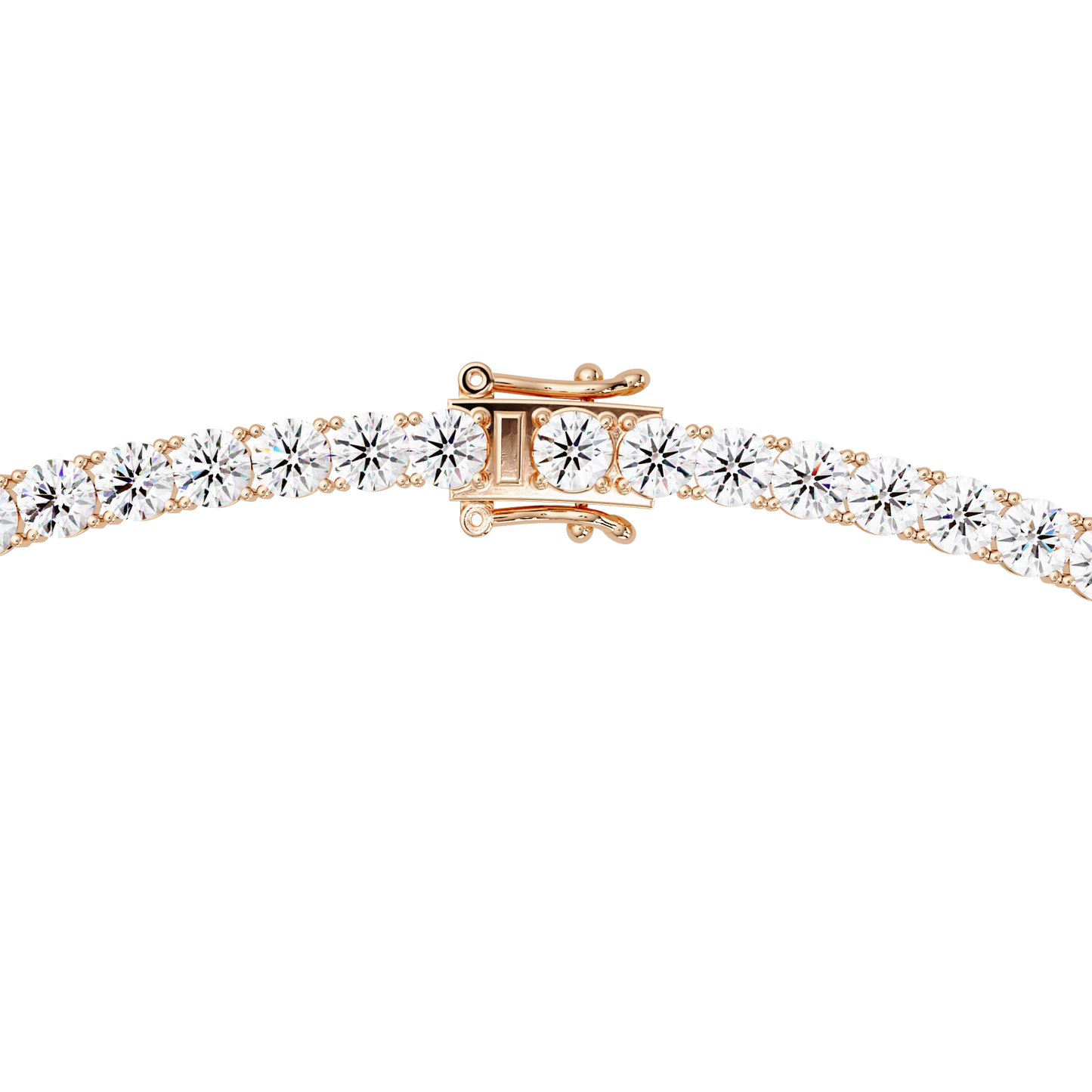 12 CT Round Cut Lab Diamond Tennis Necklace