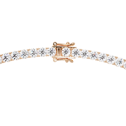 12 CT Round Cut Lab Diamond Tennis Necklace