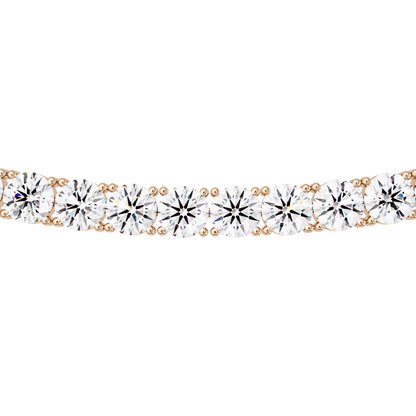 12 CT Round Cut Lab Diamond Tennis Necklace