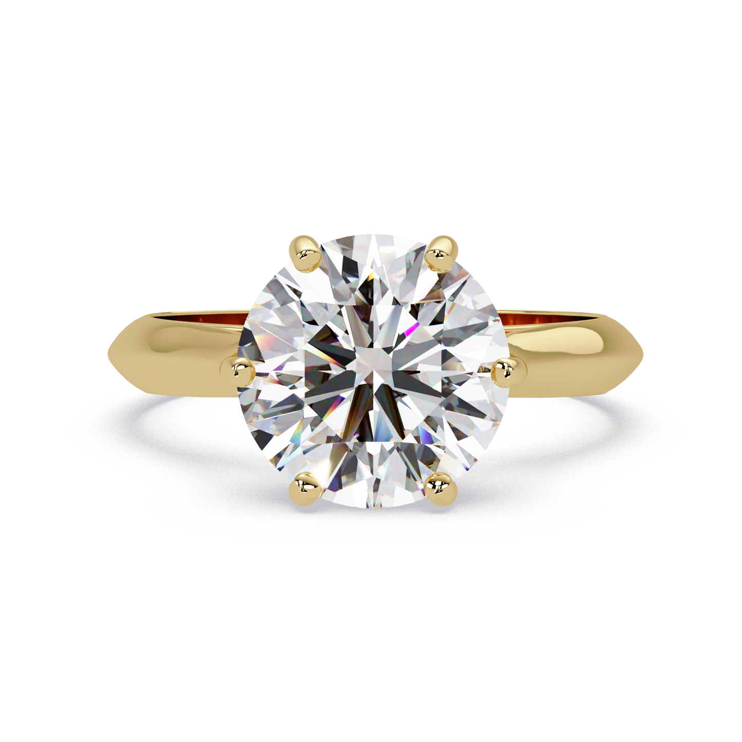 3 CT Solitaire Lab Grown Diamond Ring