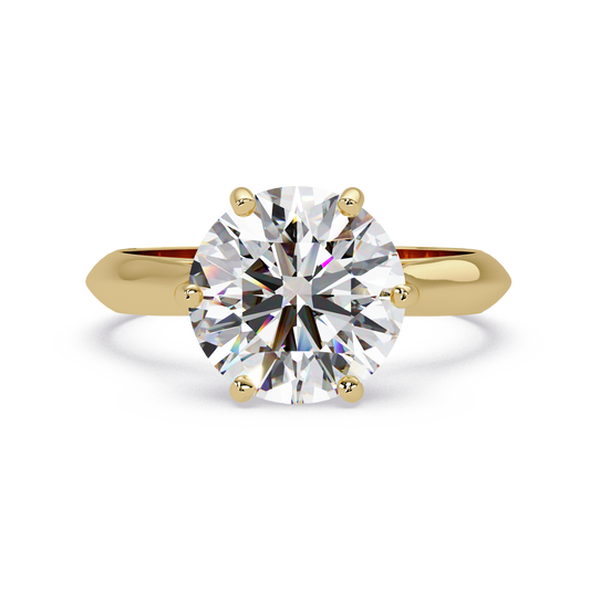 3 CT Solitaire Lab Grown Diamond Ring