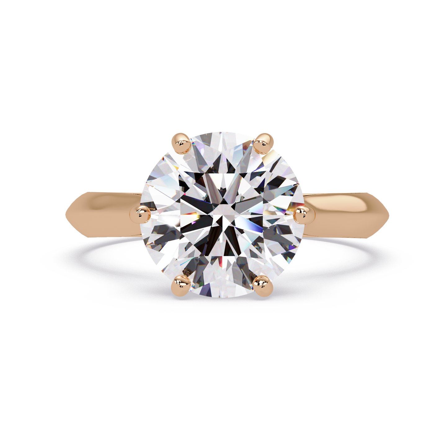 3 CT Solitaire Lab Grown Diamond Ring