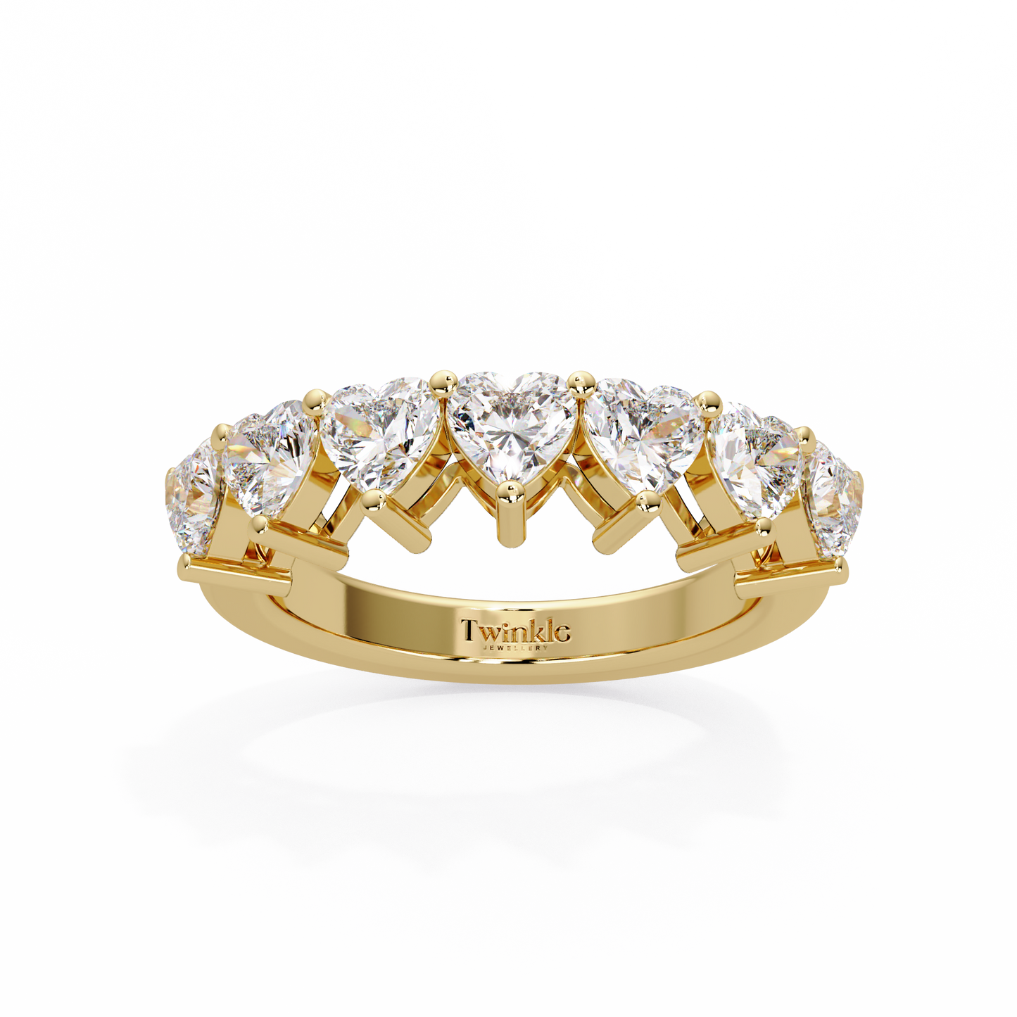 2.1 CT Heart Cut Lab Diamond Ring