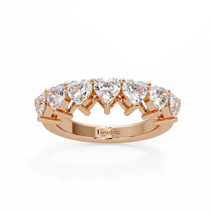 2.1 CT Heart Cut Lab Diamond Ring
