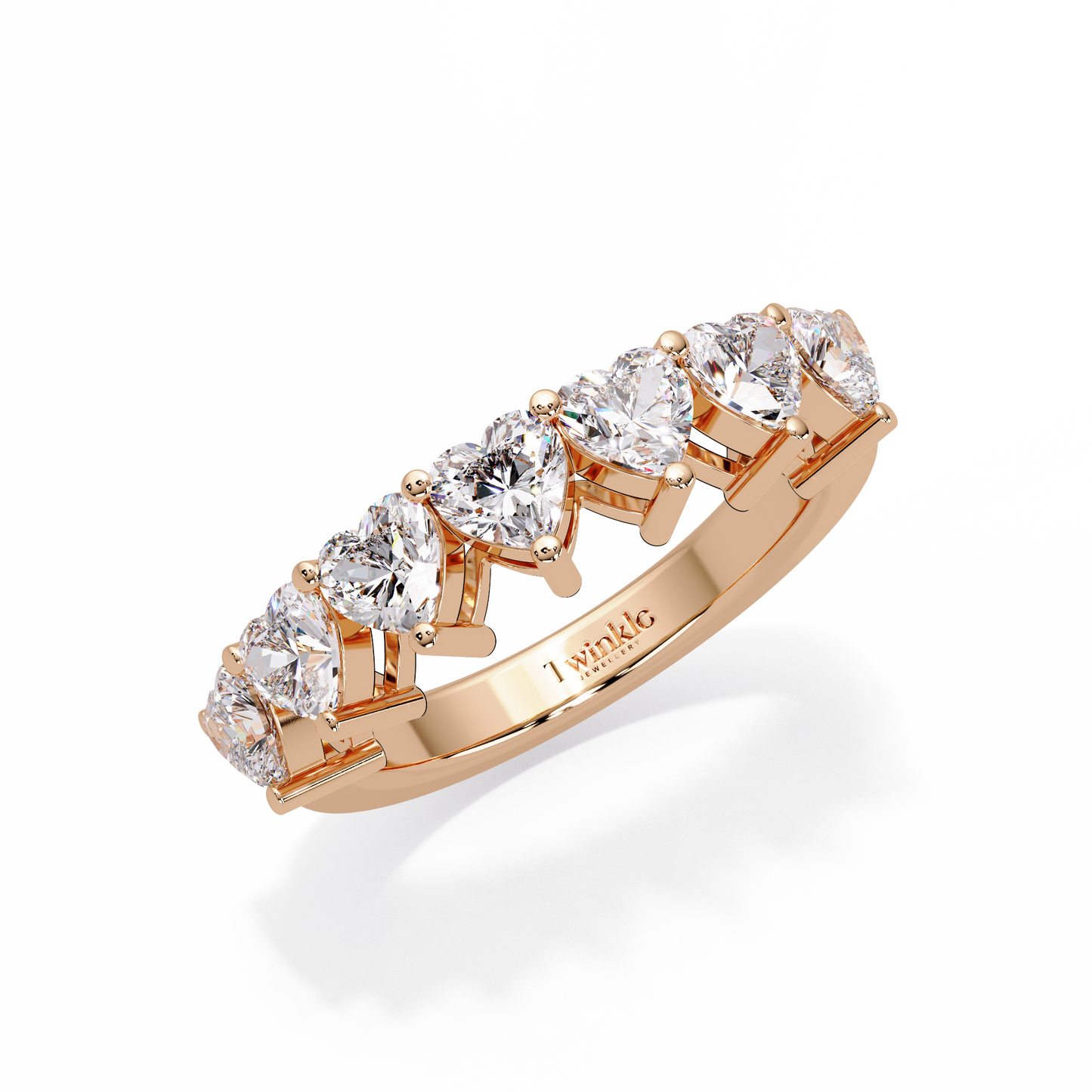 2.1 CT Heart Cut Lab Diamond Ring